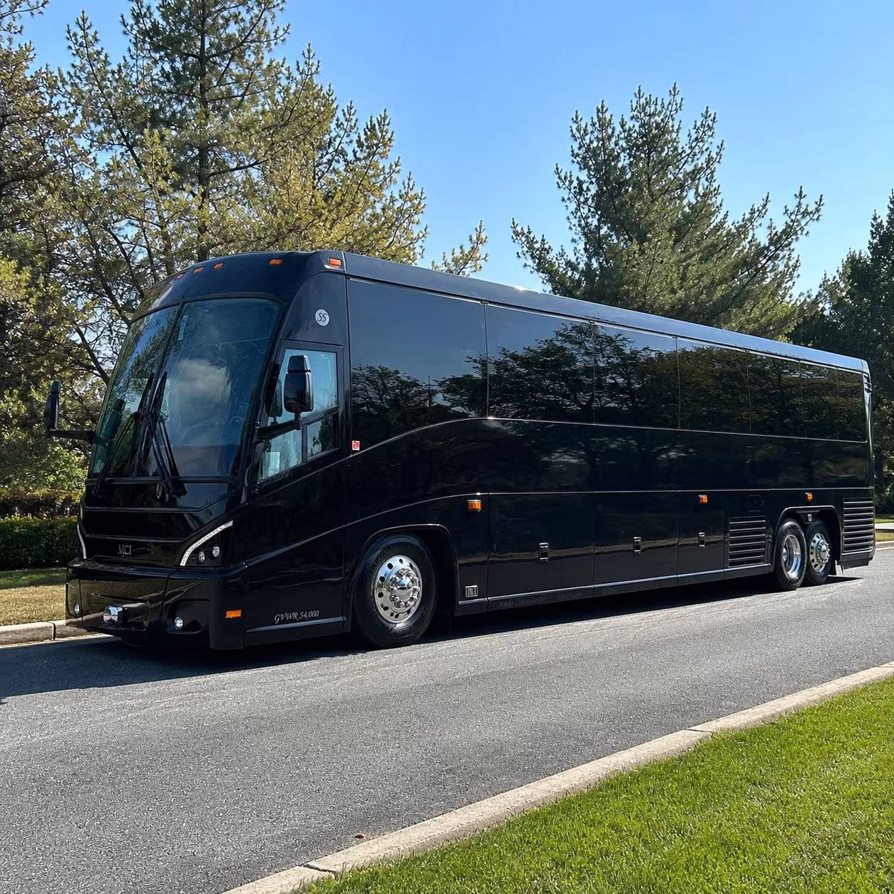 alpharetta charter bus rental exterior