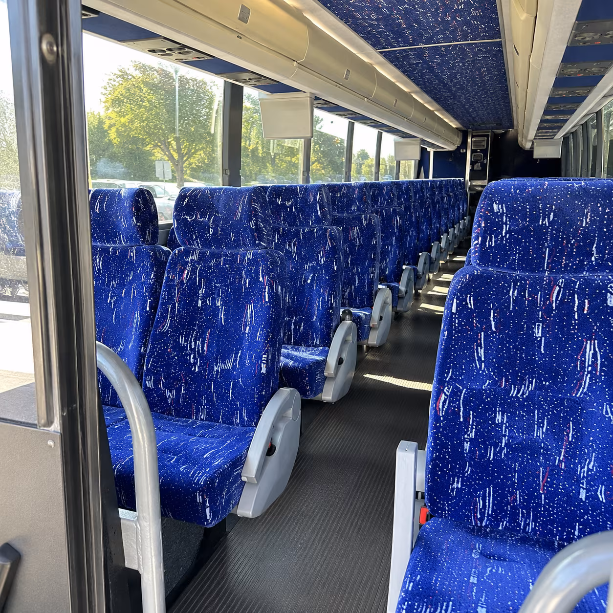alpharetta charter bus rental inside