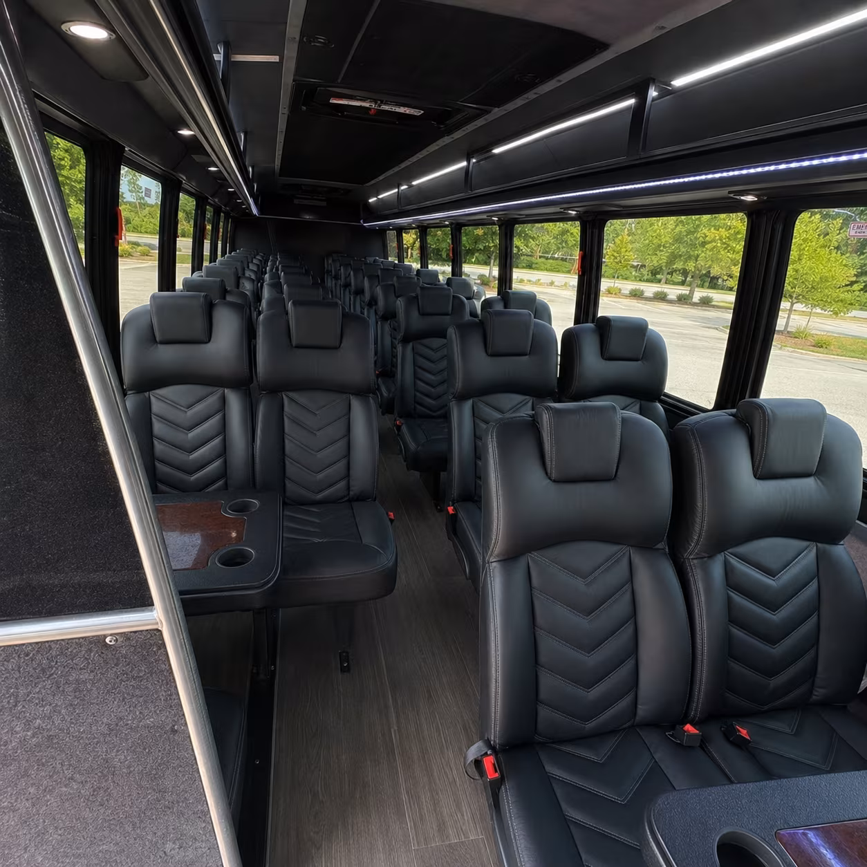 alpharetta concert transportation onboard seating