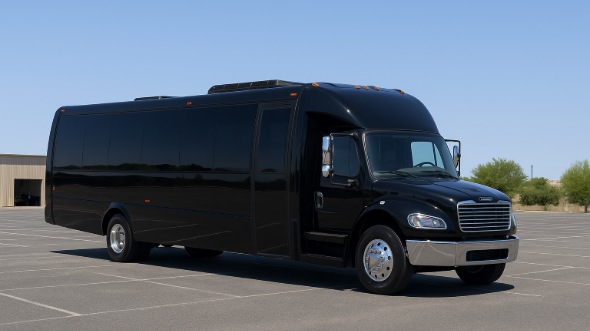 Exterior of Charter Bus Company Atlanta's 20 Passenger Mini bus in Atlanta