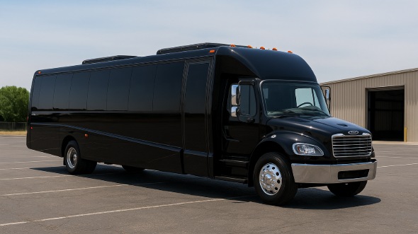 Exterior of Charter Bus Company Atlanta's 28 Passenger Mini bus in Atlanta