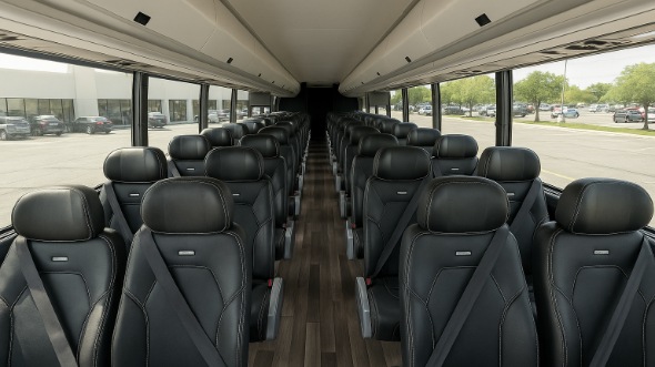 Interior of Charter Bus Company Atlanta's 28 Passenger Mini bus in Atlanta