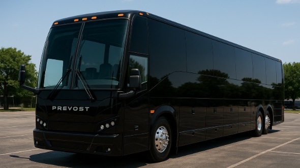 Exterior of Charter Bus Company Atlanta's 55 Passenger Charter Bus in Atlanta