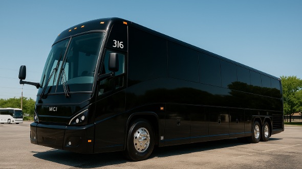 Exterior of Charter Bus Company Atlanta's 56 Passenger Charter Bus in Atlanta