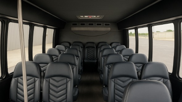 alpharetta 28 passenger minibus inside