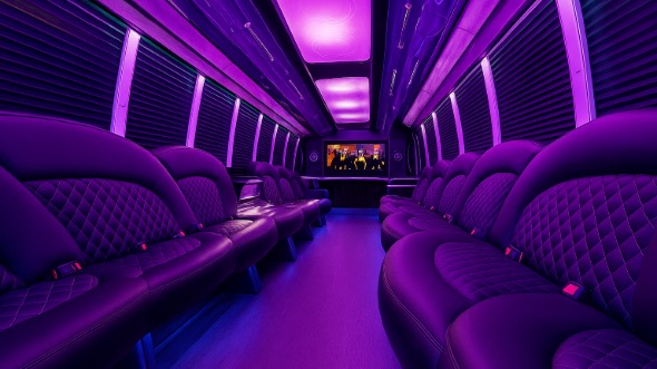 alpharetta party bus rental inside