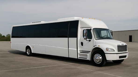 Exterior of Charter Bus Company Atlanta's Party Bus in Atlanta
