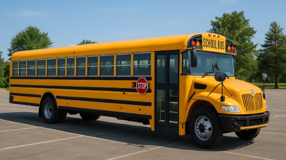 Exterior of Charter Bus Company Atlanta's School Bus in Atlanta