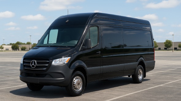 Exterior of Charter Bus Company Atlanta's Sprinter Van Rental With Driver in Atlanta